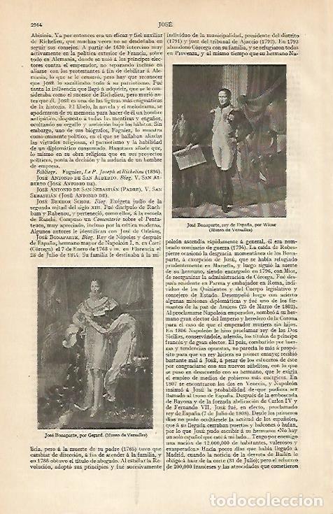 Cartoline: LAMINA ESPASA 6258: Retratos de Jose Bonaparte - Varios Autores