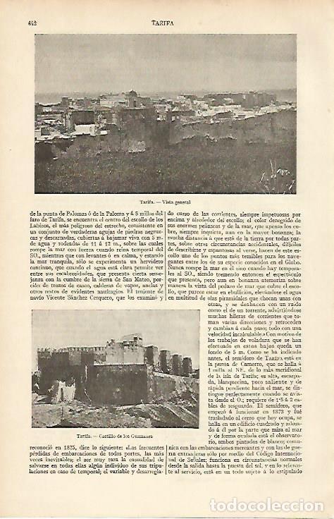 Postcards: LAMINA ESPASA 6500: Vista general de Tarifa Cadiz - Varios Autores