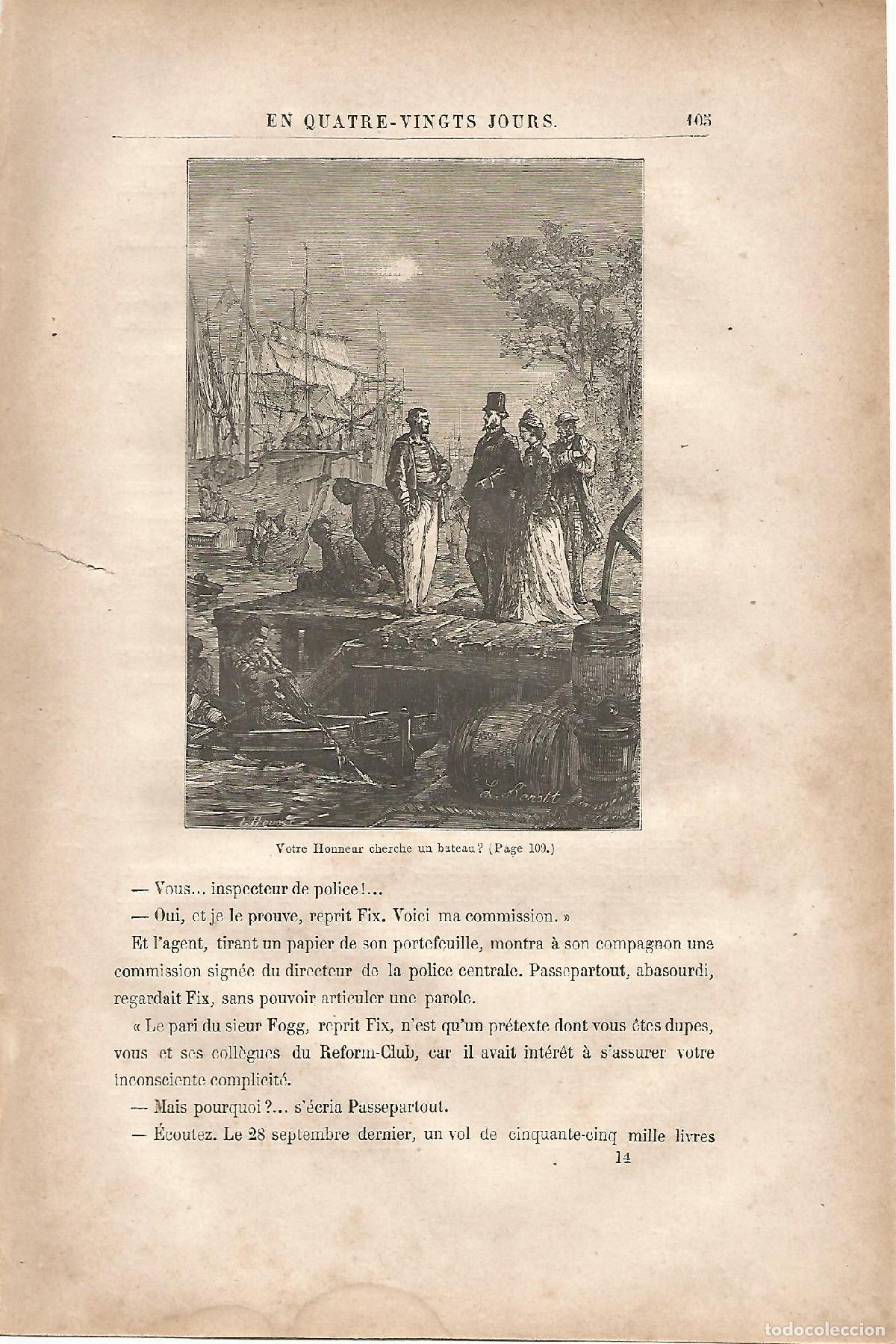 Postcards: LAMINA 1222: VERNE. Votre Honneur cherche un bateau? - Jules Verne