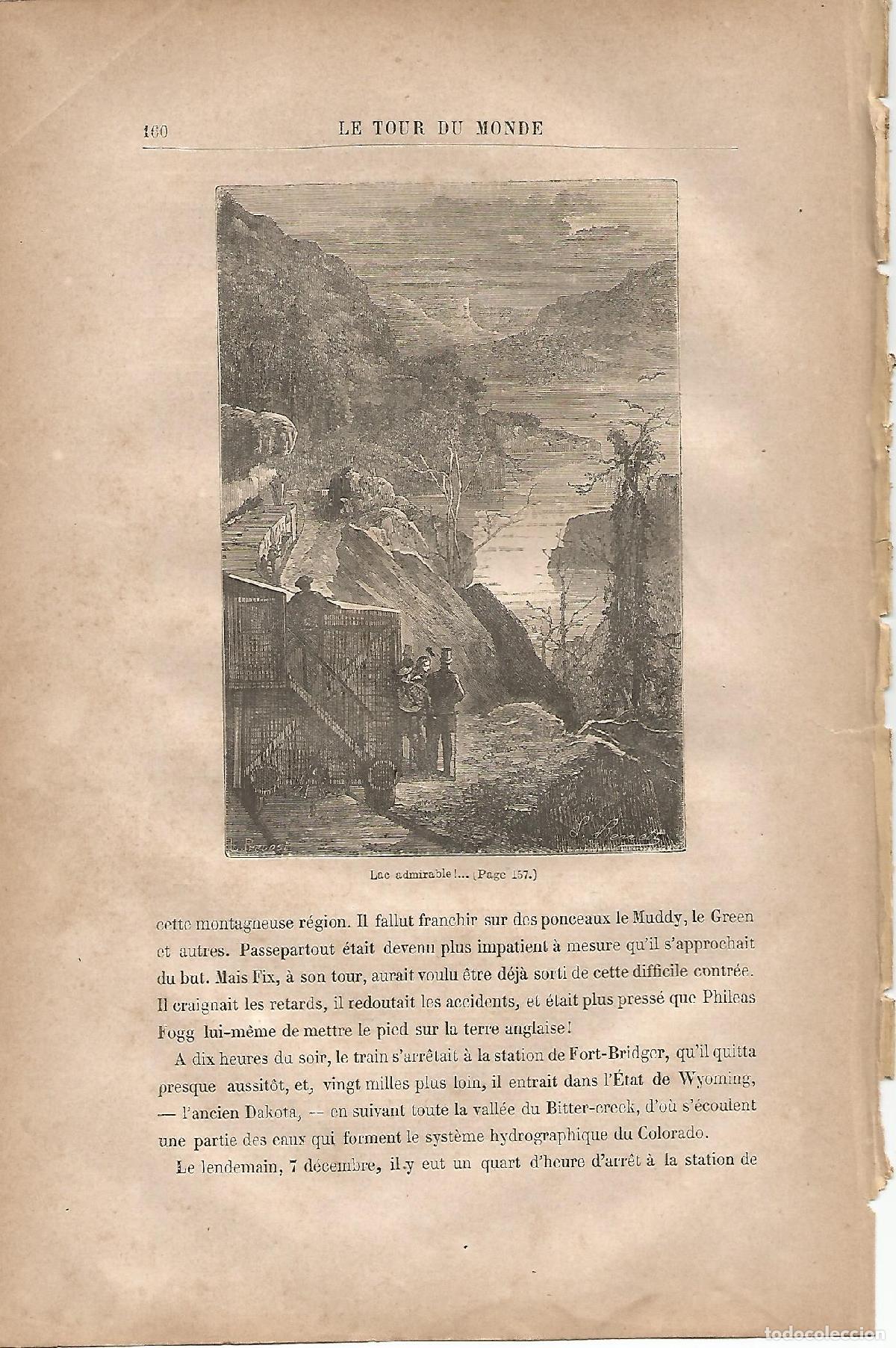 Postales: LAMINA 1235: VERNE. Lac admirable! - Jules Verne