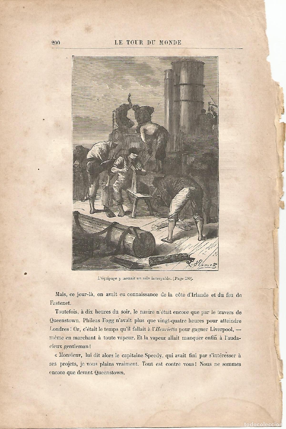 Postkarten: LAMINA 1245: VERNE. Lequipage y mettait un zele incroyable - Jules Verne