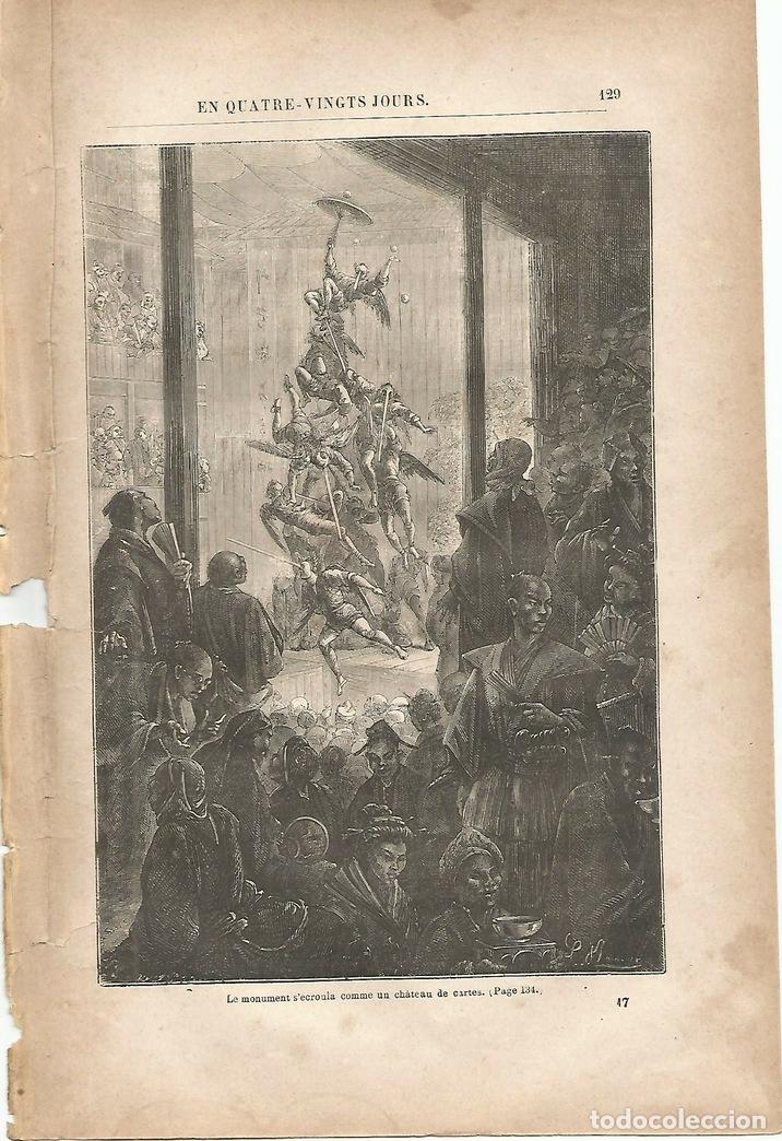 Postkarten: LAMINA 1228: VERNE. Le monument s escroula comme un chateau de cartes - Jules Verne