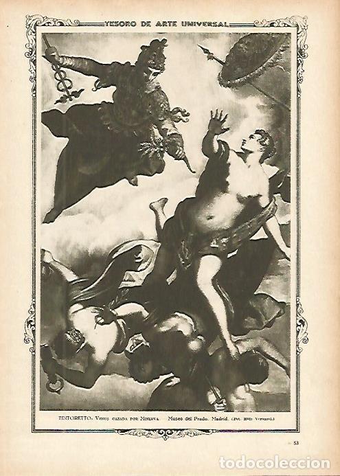 Cartoline: LAMINA 1276. TINTORETTO. Venus cazada por Minerva - Varios