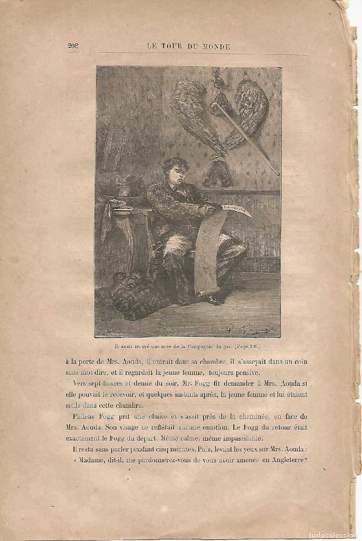 Postales: LAMINA 1247: VERNE. Il avait trouve une note de la Compagnie du gaz - Jules Verne