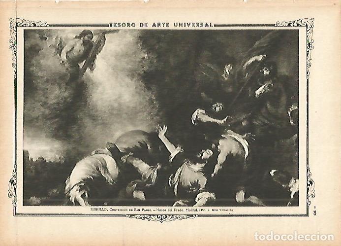 Postales: LAMINA 1313. MURILLO. Conversion de San Pablo - Varios