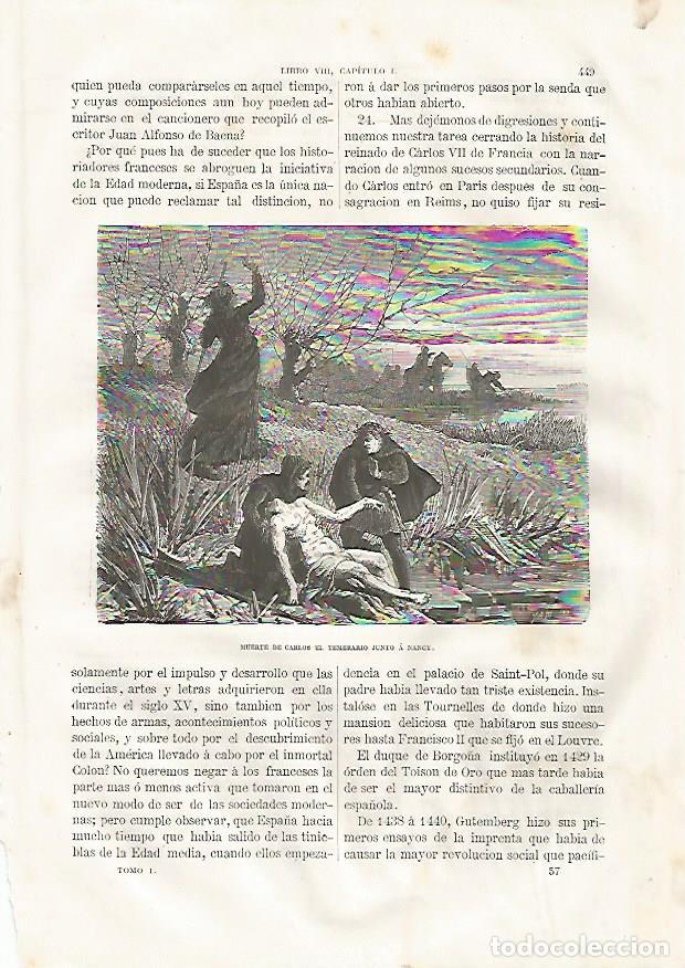 Postais: LAMINA 3510: Muerte de Carlos el Temerario en Nancy - Varios