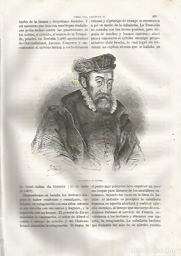 Cartoline: LAMINA 3526: Maximiliano de Austria - Varios