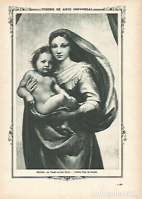Postcards: LAMINA 1351. RAFAEL. La Virgen de San Sixto - Varios