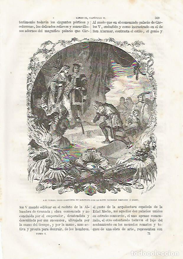 Postkarten: LAMINA 3556: Cristobal Colon es recibido por los Reyes Catolicos - Varios