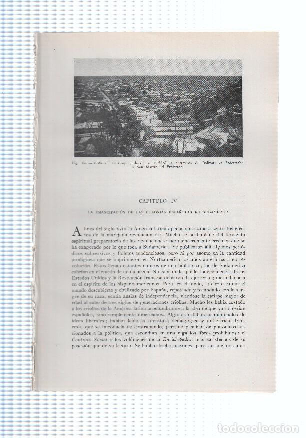 Postkarten: Historia del Mundo bloque 04: La emancipacion de las colonias espa&ntilde;olas en sudamerica (20 paginas, 2
