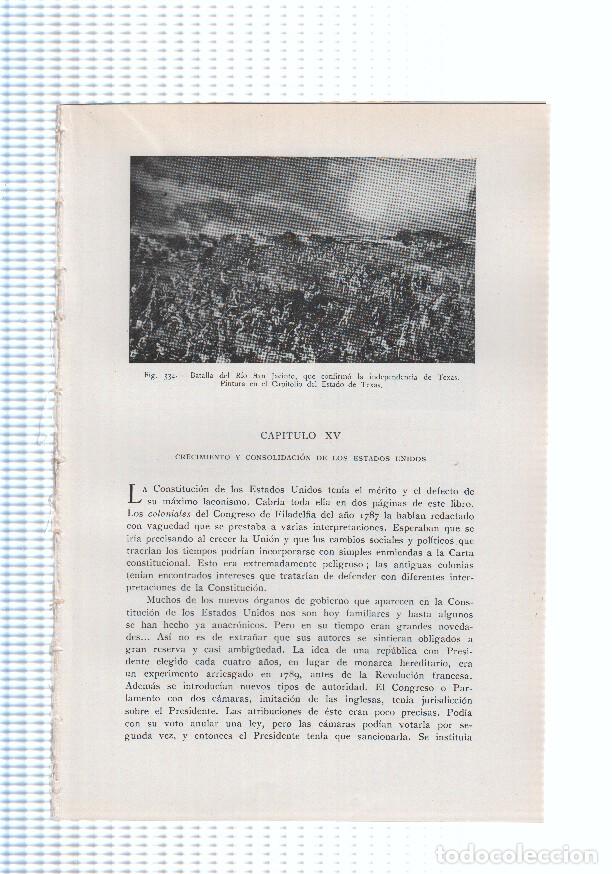 Postkarten: Historia del Mundo bloque 15: Crecimiento y consolidacion de los Estados UNidos (24 paginas, 30 foto