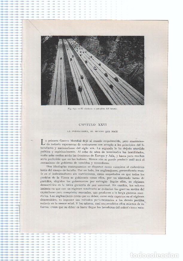 Postkarten: Historia del Mundo bloque 26: La postguerra, el mundo que nace ( 16 paginas, 15 fotos b/n) - Varios