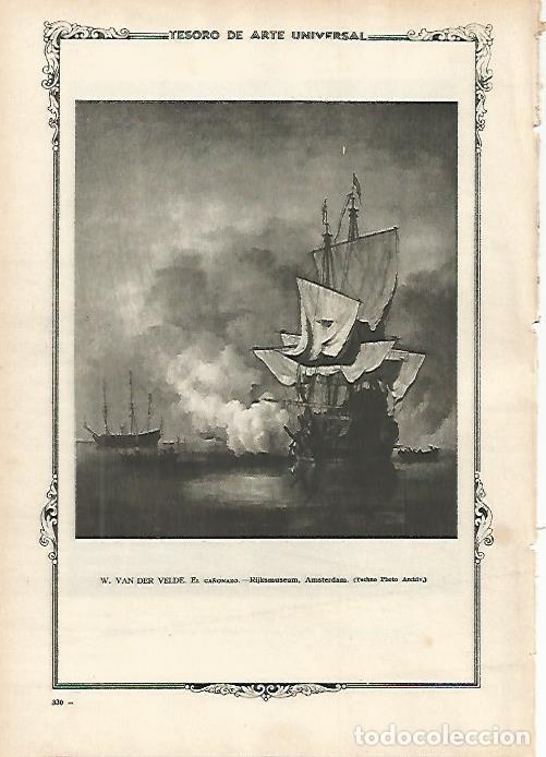 Cartoline: LAMINA 1418. VAN DER VELDE. El ca&ntilde;onazo - Varios