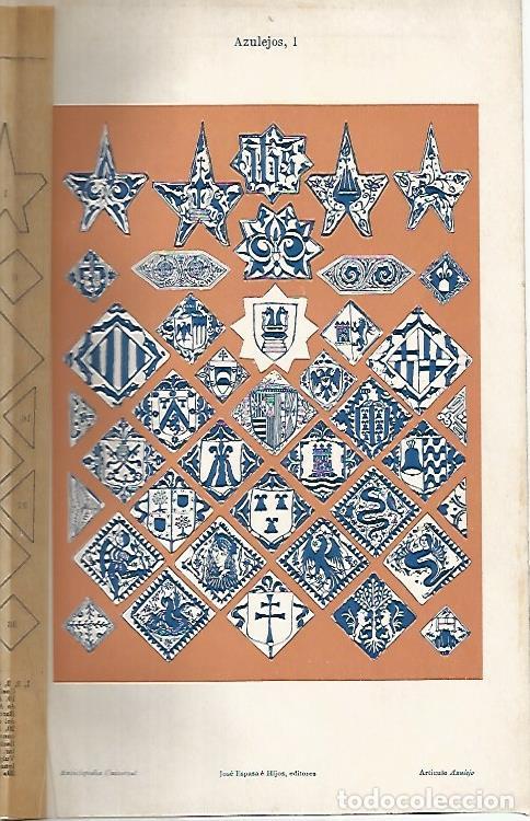 Postkarten: LAMINA ESPASA 7198: Azulejos de Valencia y Catalu&ntilde;a - Varios