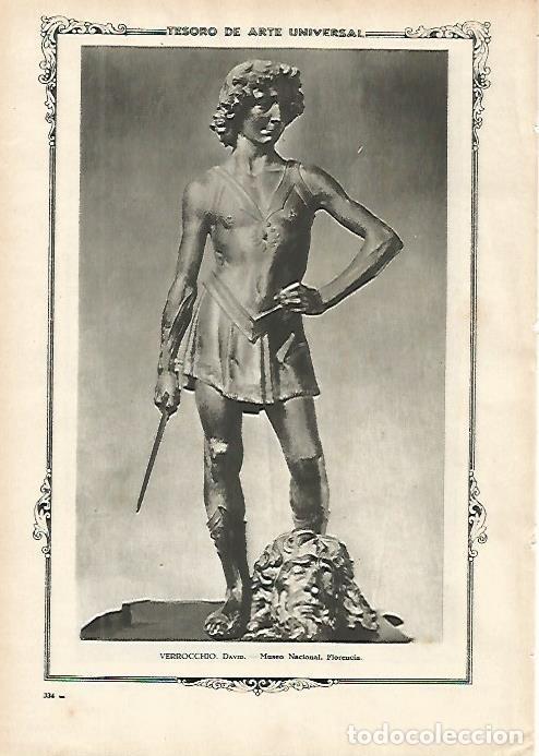 Postkarten: LAMINA 1420. VERROCCHIO. David - Varios