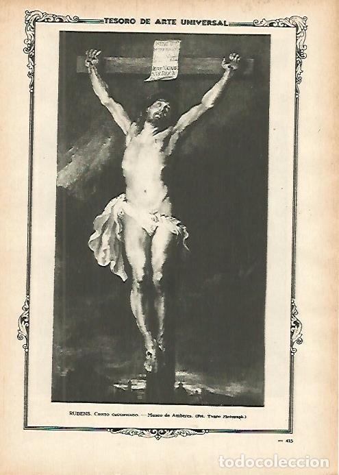 Postais: LAMINA 1462. RUBENS. Cristo crucificado - Varios