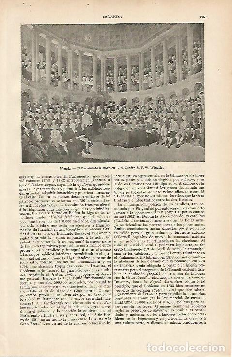 Postkarten: LAMINA ESPASA 7226: El Parlamento irlandes en 1780 por Wheatley - Varios