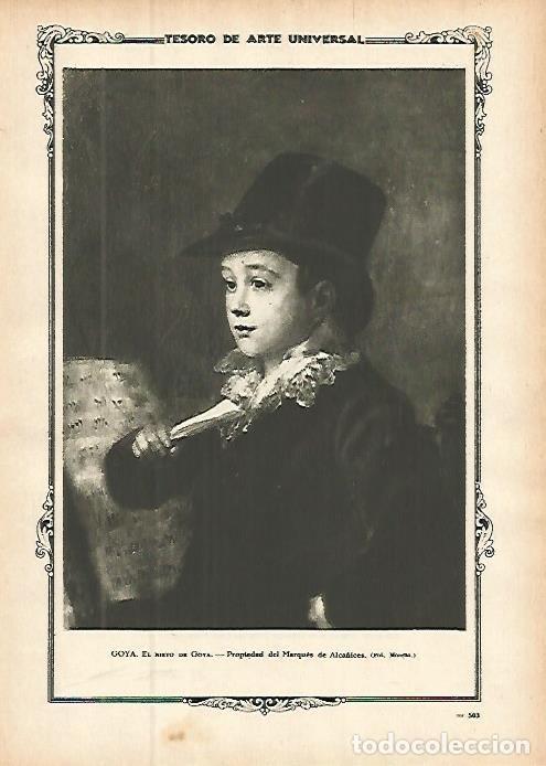 Cartes Postales: LAMINA 1480. GOYA. El nieto de Goya - Varios