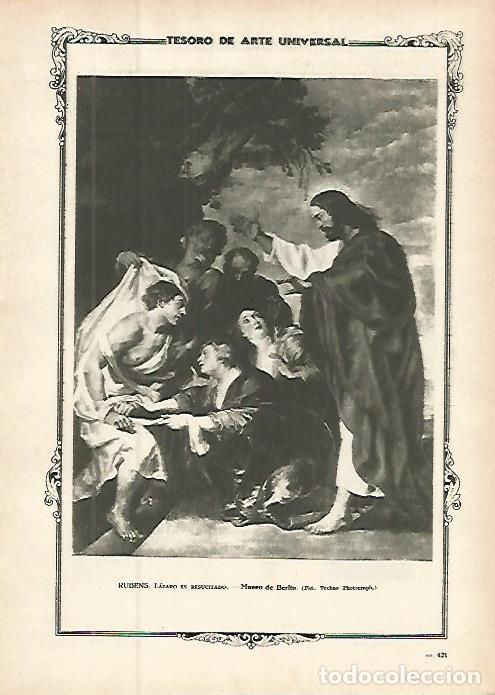Postkarten: LAMINA 1465. RUBENS. Lazaro es resucitado - Varios