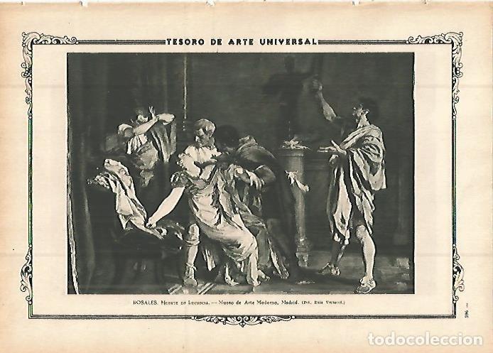 Postkarten: LAMINA 1497. ROSALES. Muerte de Lucrecia - Varios