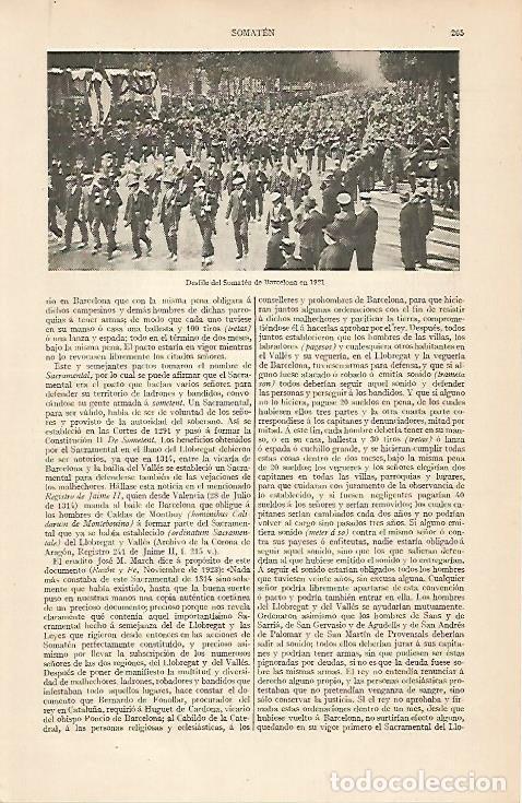 Postais: LAMINA ESPASA 7524: Desfile del Somaten de Barcelona en 1921 - Varios