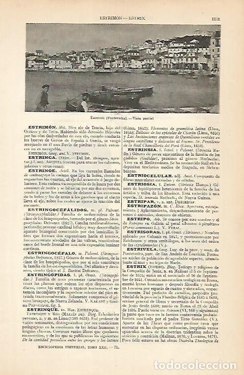 Postcards: LAMINA ESPASA 7954: Vista parcial de Estrivela Pontevedra - Varios