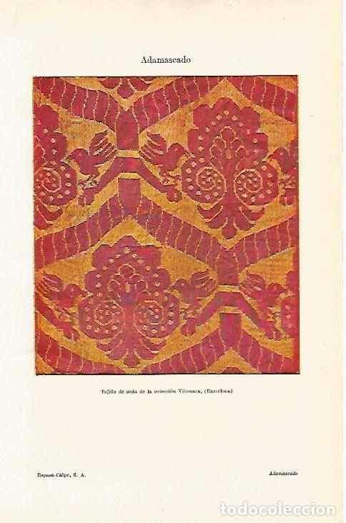 Cartoline: LAMINA ESPASA 8093: Tejido de seda de la coleccion Vilomara Barcelona - Varios