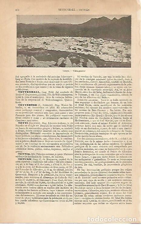 Postcards: LAMINA ESPASA 8307: Vista general de Tetuan Marruecos - Varios