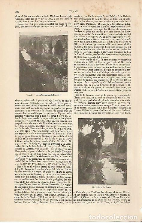 Postkarten: LAMINA ESPASA 8320: Paisajes de Texas Estados Unidos - Varios