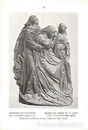 Postais: LAMINA 1634: GUADALUPE. Grupo de esculturas del claustro. 1469-1472 - E. Tormo y Monz&oacute;