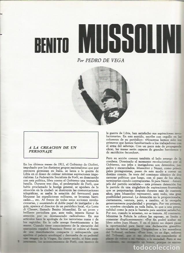 Postkarten: FASCICULO 097: MUSSOLINI - Pedro de Vega