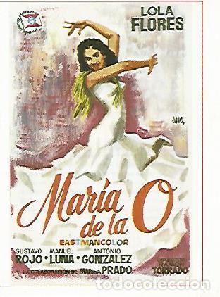 Cartes Postales: CROMO CINE 1232: MARIA DE LA O - Varios