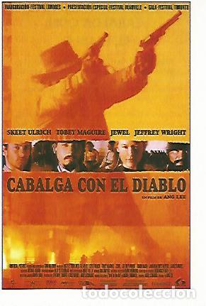 Postales: CROMO CINE 1259: CABALGA CON EL DIABLO - Varios - Foto 1