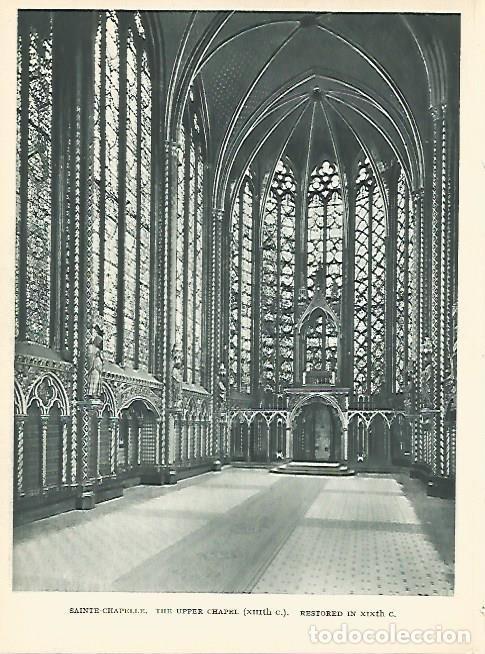 Postkarten: LAMINA 1733: PARIS: Saint Chapelle. Interior - Andr&eacute; George