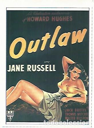 Postcards: CROMO CINE 1300: OUTLAW (EL FORAJIDO) - Varios