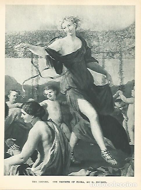 Postales: LAMINA 1757: POUSSIN. El triunfo de Flora - Andr&eacute; George
