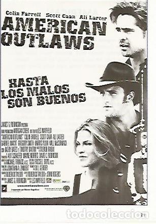 Postcards: CROMO CINE 1312: AMERICAN OUTLAWS - Varios