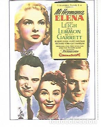 Postcards: CROMO CINE 1320: MI HERMANA ELENA - Varios