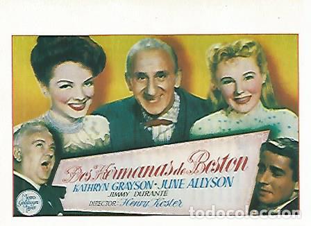 Postais: CROMO CINE 1340: DOS HERMANAS DE BOSTON - Varios