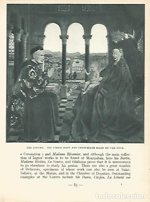 Cartoline: LAMINA 1753: LOUVRE. La Virgen Maria y el Canciller Rolin de Van Eyck - Andr&eacute; George