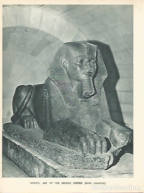 Postcards: LAMINA 1759: LOUVRE. Esfinge egipcia del Imperio Medio - Andr&eacute; George