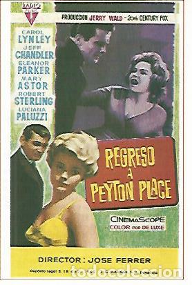 Postcards: CROMO CINE 1351: REGRESO A PEYTON PLACE - Varios