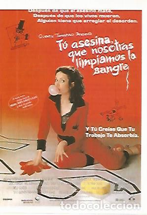 Postcards: CROMO CINE 1392: TU ASESINA QUE NOSOTRAS LIMPIAMOS LA SANGRE - Varios