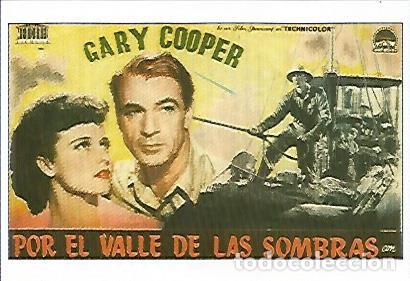 Postcards: CROMO CINE 1452: POR EL VALLE DE LAS SOMBRAS - Varios