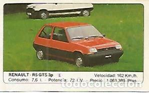 Postales: CROMO 288 ALBUM COCHES MOTOR 16: RENAULT - R5 GTS - Varios