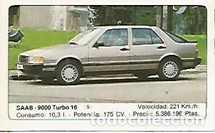 Postales: CROMO 275 ALBUM COCHES MOTOR 16: SAAB - 9000 - Varios