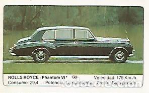 Postales: CROMO 294 ALBUM COCHES MOTOR 16: ROLLS ROYCE - PHANTOM VI - Varios