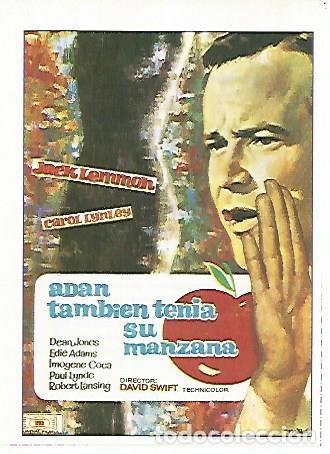 Cartes Postales: CROMO CINE 1476: ADAN TAMBIEN TENIA SU MANZANA - Varios