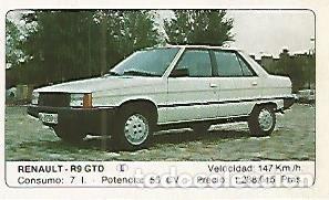 Postales: CROMO 287 ALBUM COCHES MOTOR 16: RENAULT - R9 GTD - Varios