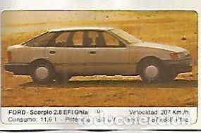 Postales: CROMO 305 ALBUM COCHES MOTOR 16: FORD SCORPIO 2.8 - Varios
